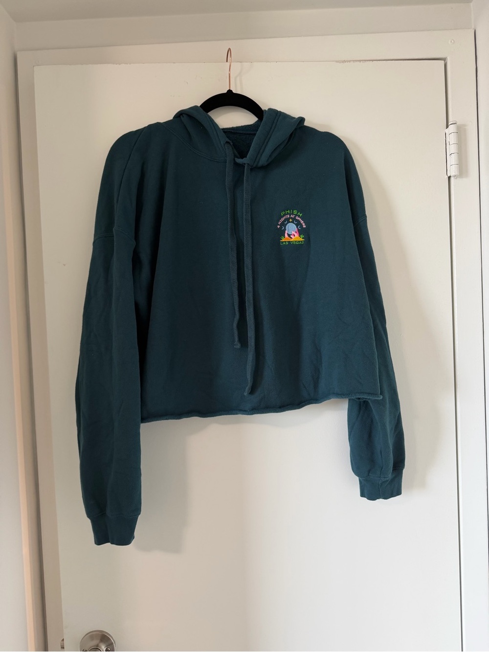 Phish Sphere 2024 Cropped Teal/ green Hoodie Sweatshirt